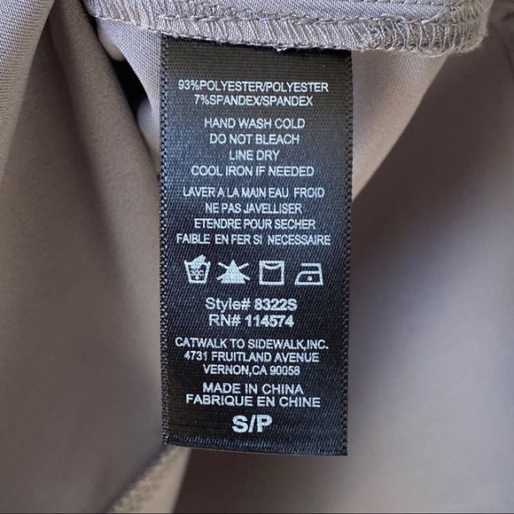 Pleione Roll Sleeve Drawstring Tie Waist Jacket S - Picture 7 of 9